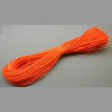 即決/手芸紐/合成繊維/太さ1mm/1束・約85m/橙色/15番拍卖