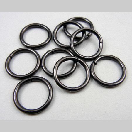 即決☆丸カン☆黒ニッケル☆内径12mm☆線太2.0mm☆40個☆9番拍卖
