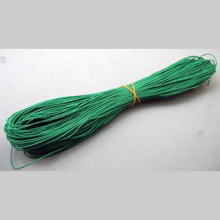 即決/手芸紐/合成繊維/太さ1mm/1束・約85m/濃緑色/11番拍卖