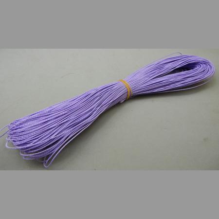 即決/手芸紐/合成繊維/太さ1mm/全24色/10m/薄紫色/7番拍卖