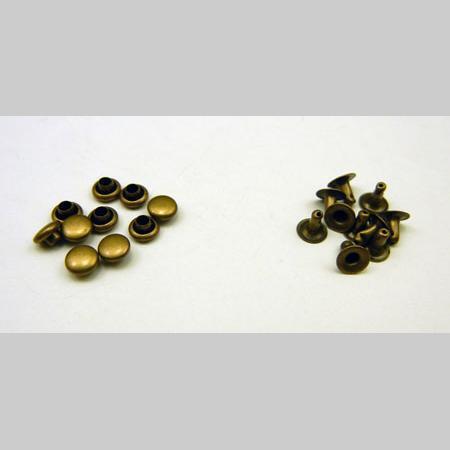 即決/単面カシメ/アンティーク/並足・頭5mm・足5mm/200組/B2拍卖