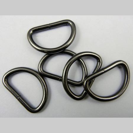 即決☆Dカン☆黒ニッケル☆内横25mm・線太3.5mm☆50個☆15番拍卖