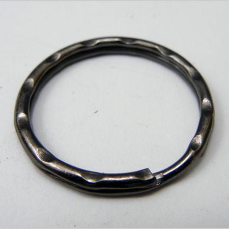 即決★キーリング★黒ニッケル★波線★外径25mm★50個★10番拍卖