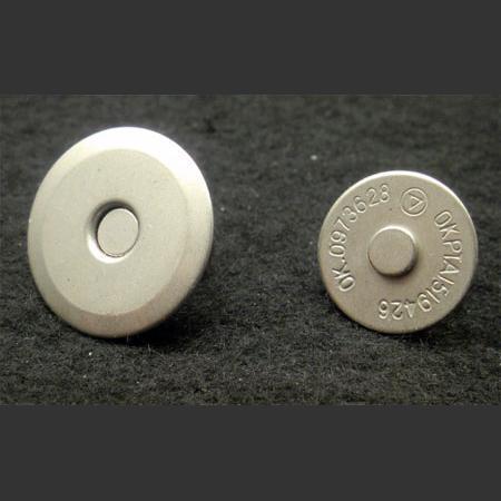 即決/マグネットホック/18mm/シルバーグレー/20組/超薄/7番拍卖