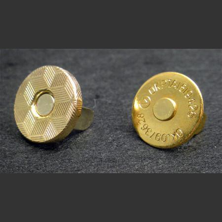 即決☆マグネットホック☆14mm☆ゴールド☆30組☆薄/模様☆2番拍卖