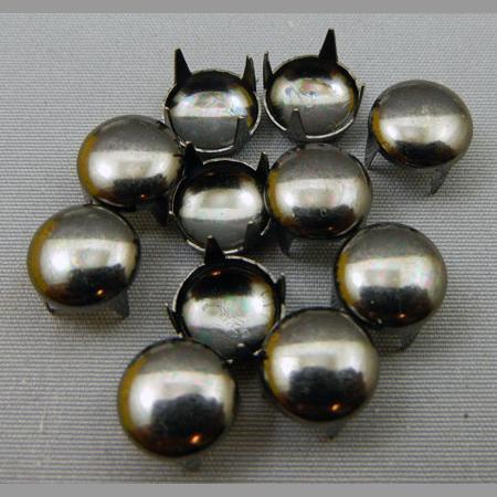 即決/ドーム形/スタッズ/黒ニッケル/頭10mm/4本爪/50個 /銅/4番拍卖