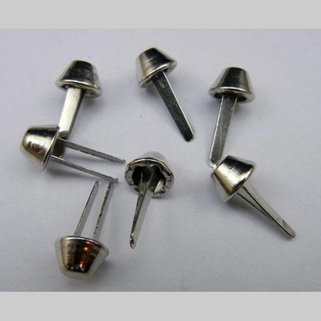即決/台形/スタッズ鋲/ニッケル/頭径9mm/割足/100個/A1拍卖