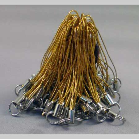 即決/ストラップ/2重マルカン付/ゴールド/100本/全14色/14番/全長5.5cm前後・短め拍卖