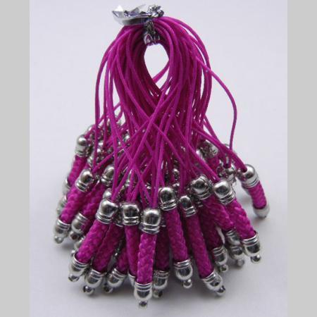 即決/ストラップ/根付/ニッケル/赤紫紐/全10色/10本/9番拍卖