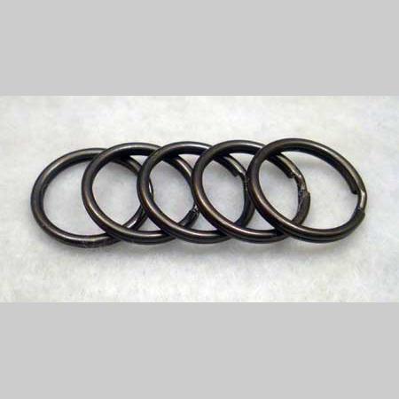 即決☆2重リング☆黒ニッケル☆外径15mm線太1.5mm☆20個☆5番拍卖