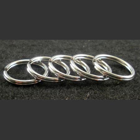 即決☆2重リング☆ニッケル☆外径20mm線太1.6mm☆40個☆6番拍卖