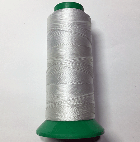 即決☆革用・ミシン糸☆ポリエステル☆焼止可☆白色☆1巻・細巻☆太糸☆33番拍卖