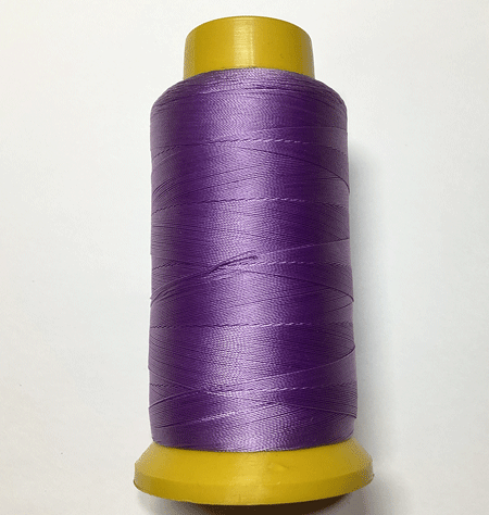 即決☆革用・ミシン糸☆ポリエステル☆焼止可☆ラベンダー色☆1巻・太巻☆細糸☆4番拍卖