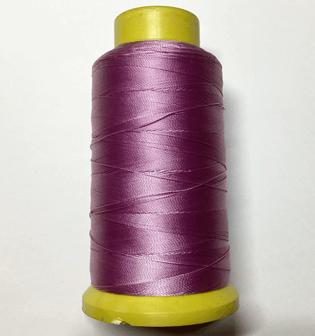 即決☆革用・ミシン糸☆ポリエステル☆焼止可☆フクシアピンク色☆1巻・太巻☆太糸☆25番拍卖