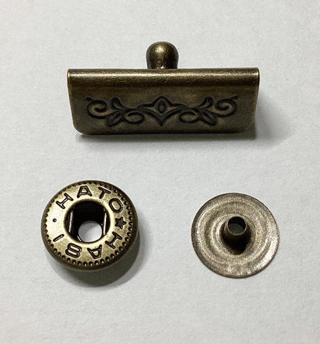 即決☆コバホック【HATOHASHI】☆アンティーク☆横20mm☆47組☆平面模様・単面☆13番拍卖