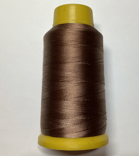 即決☆革用・ミシン糸☆ポリエステル☆焼止可☆ブロンズ色☆1巻・太巻☆中細糸☆17番拍卖