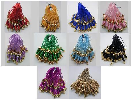 即決/ストラップ/根付/ゴールド/紐10色/50本/3色迄選択可能拍卖