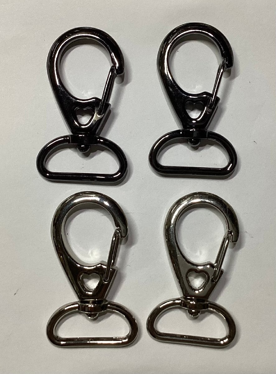 即決★アミナスカン★組み合わせ2色★ニッケル&黒ニッケル★縦52mm★ベルト25mm★4個★2番拍卖