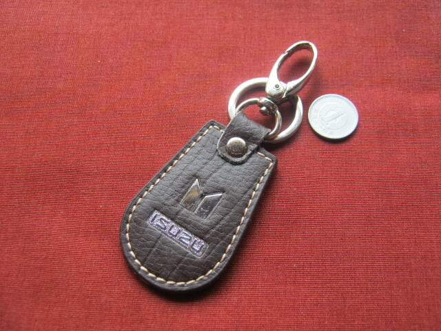 いすゞ キーホルダー(茶革製)未使用拍卖