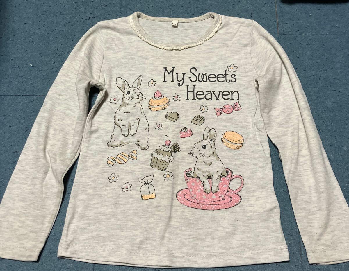 長袖Tシャツ グレー130㎝拍卖