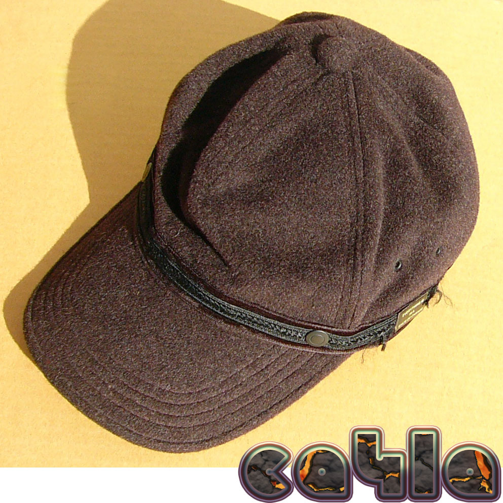 即決■CA4LA■アンゴラなのかアングラなのかブラックcap■古着拍卖