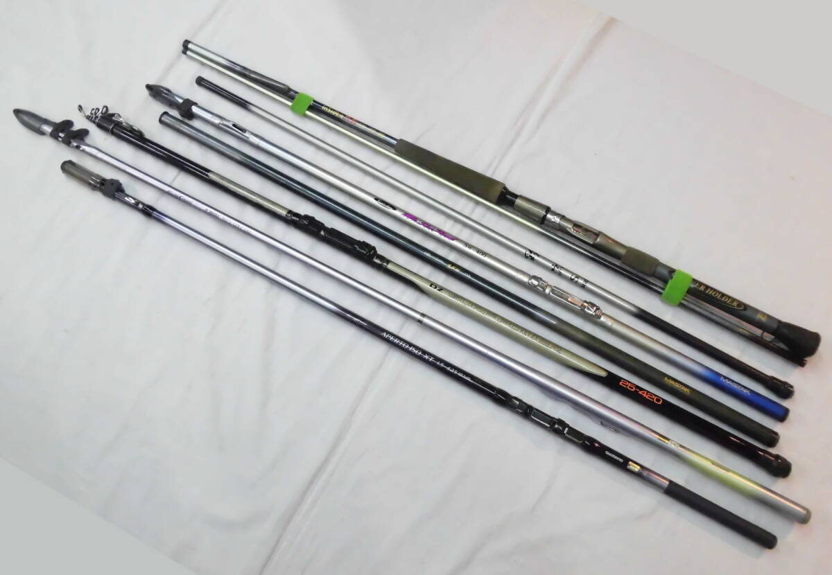 SHIMANO IG-HISPEED Daiwa DZ SURF POWER MASTAK KIHO CUSTOM ロッド 竿 7本セット拍卖