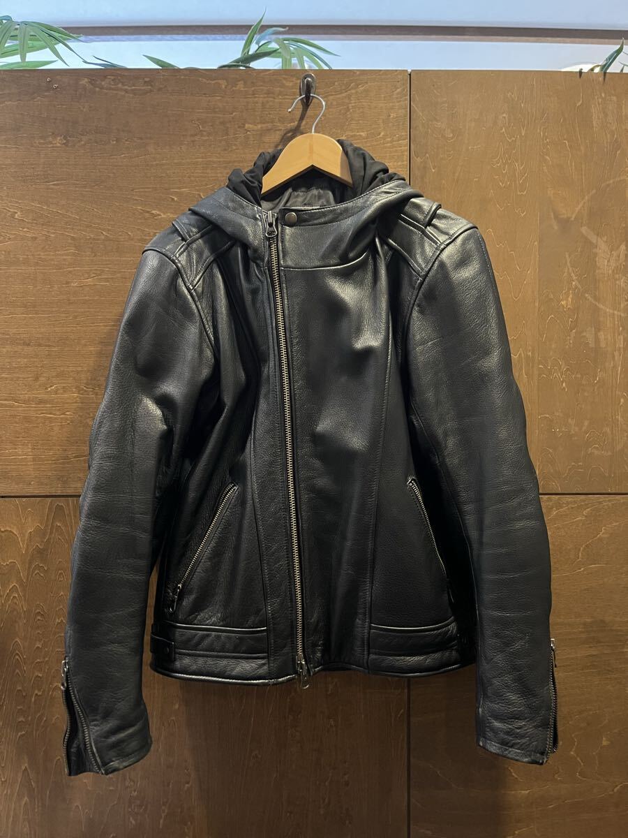 KADOYA カドヤ K’S LEATHER MR-LOADED ブラック 黒 本革 レザージャケットライダースジャケット LL 中古拍卖
