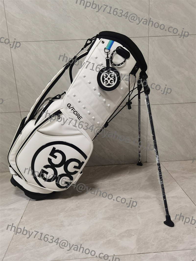 G/FORE ゴルフ スタンド キャディバッグ Pu 男女兼用 Golf Club Bag ホワイト●RH005拍卖