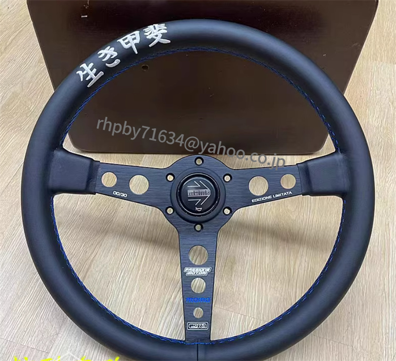 車改装 momo ステアリング 車ハンドル 14インチ350mm スポーツス競技用改装ハンドル ●RH051拍卖