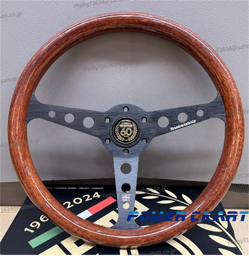 モモステアリング14インチ 60周年記念ウッド調 新 型入荷 ウッド車ハンドル ステアリングホイール RH010拍卖