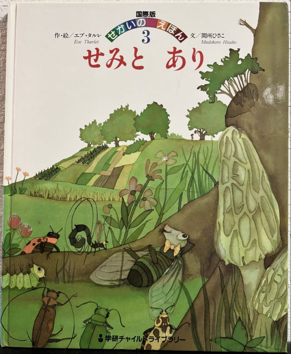 ◇当時物◇ せみとあり 国際版せかいのえほん エブ・タルレ 間所ひさこ 学研チャイルドライブラリー 1984年 ワールドえほん 拍卖