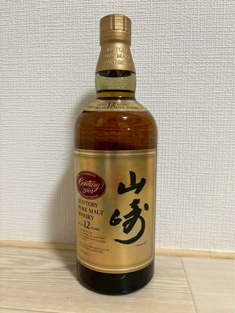 040901 SUNTORY PURE MALT WHISKY サントリー シングルモルト ウイスキー 山﨑 750ml 43度 未開栓拍卖