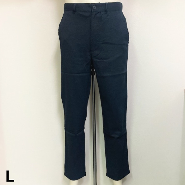 即決新品 メンズ さらさら 涼やか 長パンツ ネイビー L 軽い 薄手 送料無料 ゴルフにも拍卖