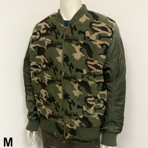 即決新品 DEAR LAUREL メンズ 迷彩 ジャケット M カモ迷彩 ボアジャケット 送料無料拍卖