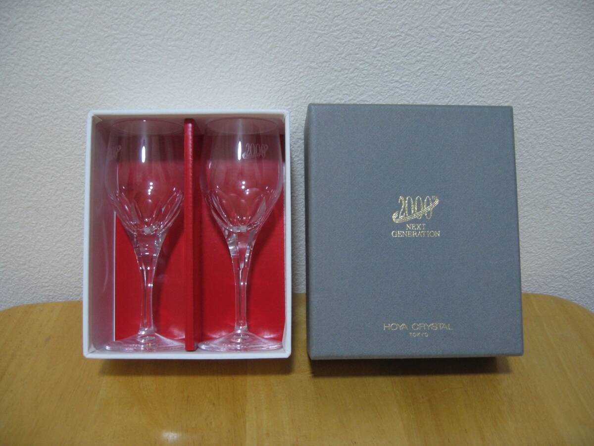 TW1002 HOYA CRYSTAL TOKYO ワイングラス 2客 未使用品 同梱可拍卖