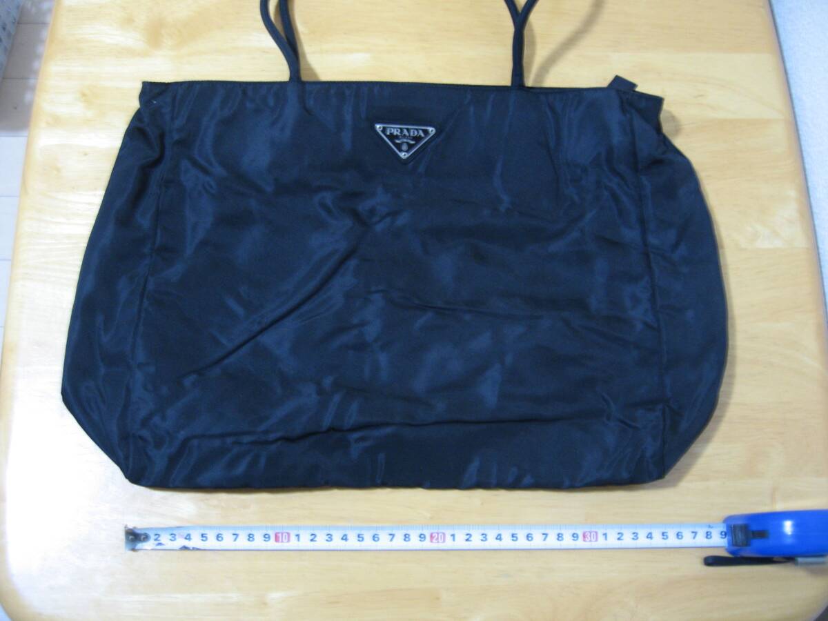 BG1013 PRADA プラダ ナイロン トートバッグ ブラック(黒) 中古品 同梱可拍卖