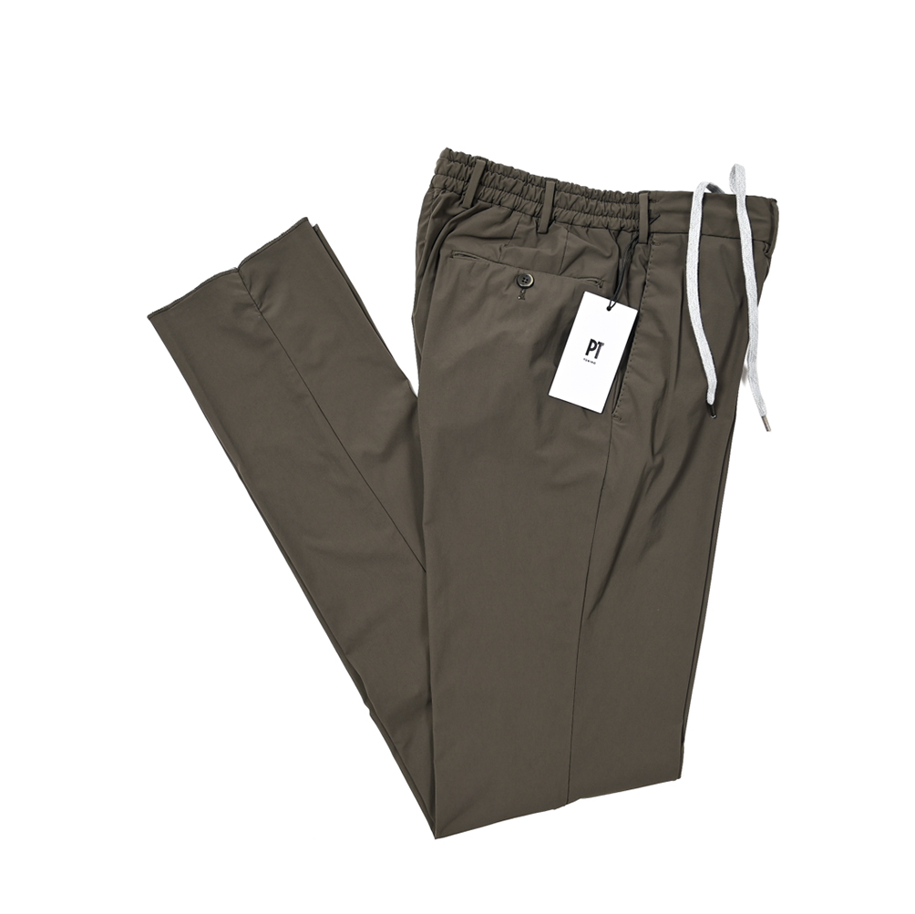 新着 新品 訳あり ピーティートリノ PT TORINO SLIM FIT スラックス スーパーストレッチ イージーパンツ ドローコード 高機能 405737-B-44拍卖