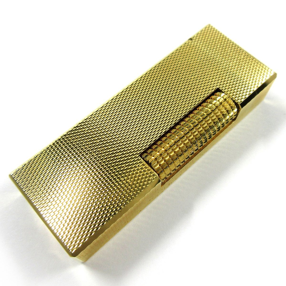 ダンヒル ヴィンテージ RL1201 ウェーブパターン ローラー ガスライター ゴールド 金張り 箱 G付 購入日1979年 ADL9拍卖