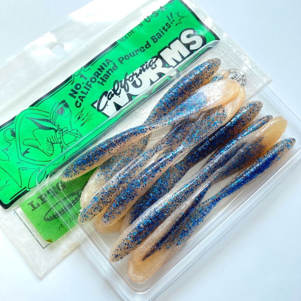 713551 新品 カリフォルニアワーム パドルテールグラブ 4インチクラス 10本① CALIFORNIA WORM PADDLE TAIL GRUB ハンドポワード オール拍卖