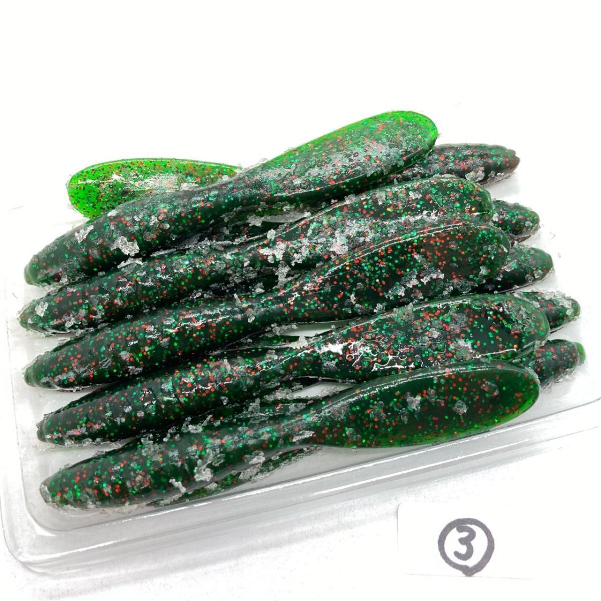 714558 フジオカパドル 3.5インチ 10本③ FUJIOKA PADDLE ハンドポワード 藤岡 パドルテール カリフォルニアワーム系 オールド品拍卖