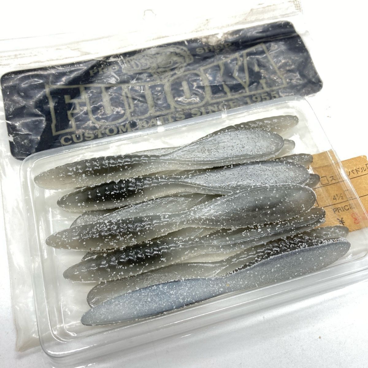 714755 フジオカパドル 4インチクラス 10本 FUJIOKA PADDLE ハンドポワード 藤岡 パドルテール カリフォルニアワーム系 オールド品拍卖