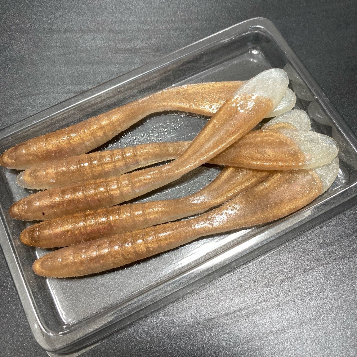 714995 カリフォルニアワーム パドルテールグラブ 4インチクラス 5本 CALIFORNIA WORM PADDLE TAIL GRUB ハンドポワード オールド品拍卖