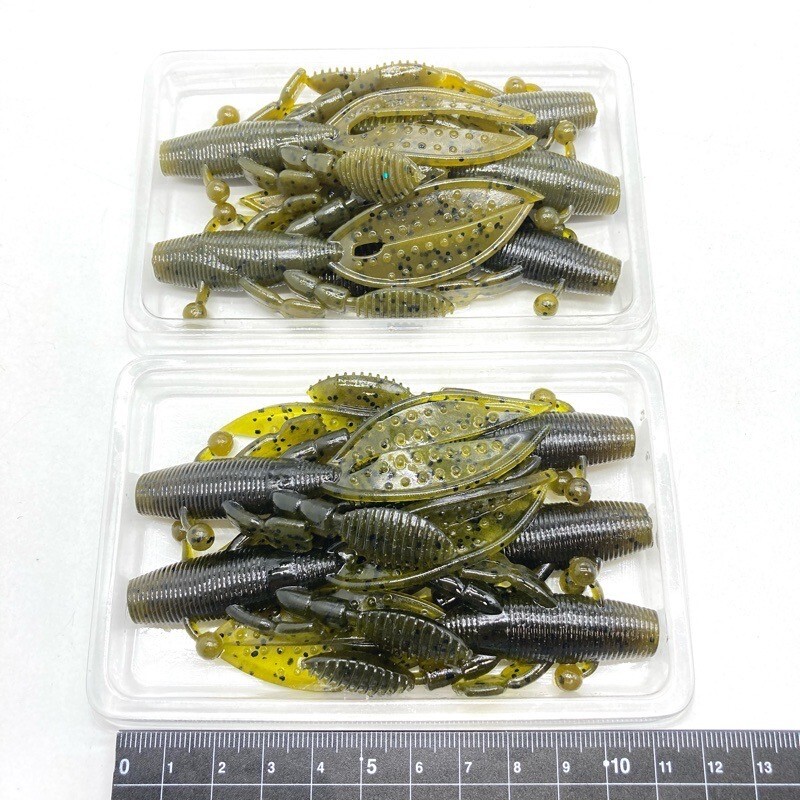 815701 ゲーリーヤマモト フラッピンホッグ 10本 GARY YAMAMOTO #グリーンパンプキンブラックフレークとウォーターメロンペッパー拍卖