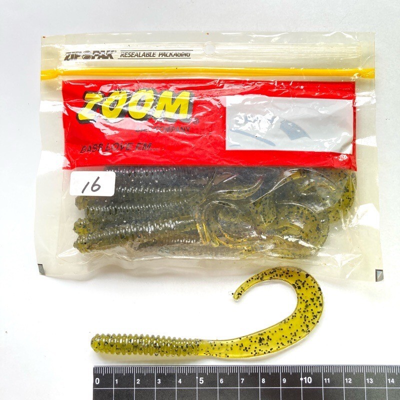 815804 ZOOM/ZBC 6インチ デッドリンガー 16本 #ウォーターメロンシード ZOOM BAIT COMPANY ズーム カーリーテール リボンテール拍卖