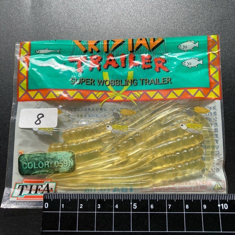 815865 ノリーズ クリスタルトレーラー 8本 #パールホワイト/パールチャート? TIFA NORIES CRYSTAL TRAILER ワッキーワーム系拍卖