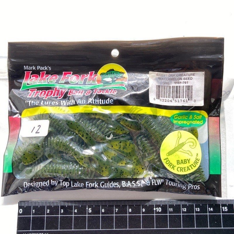 815876 新品 ベビーフォーククリーチャー #ウォーターメロンシード LAKE FORK USA拍卖