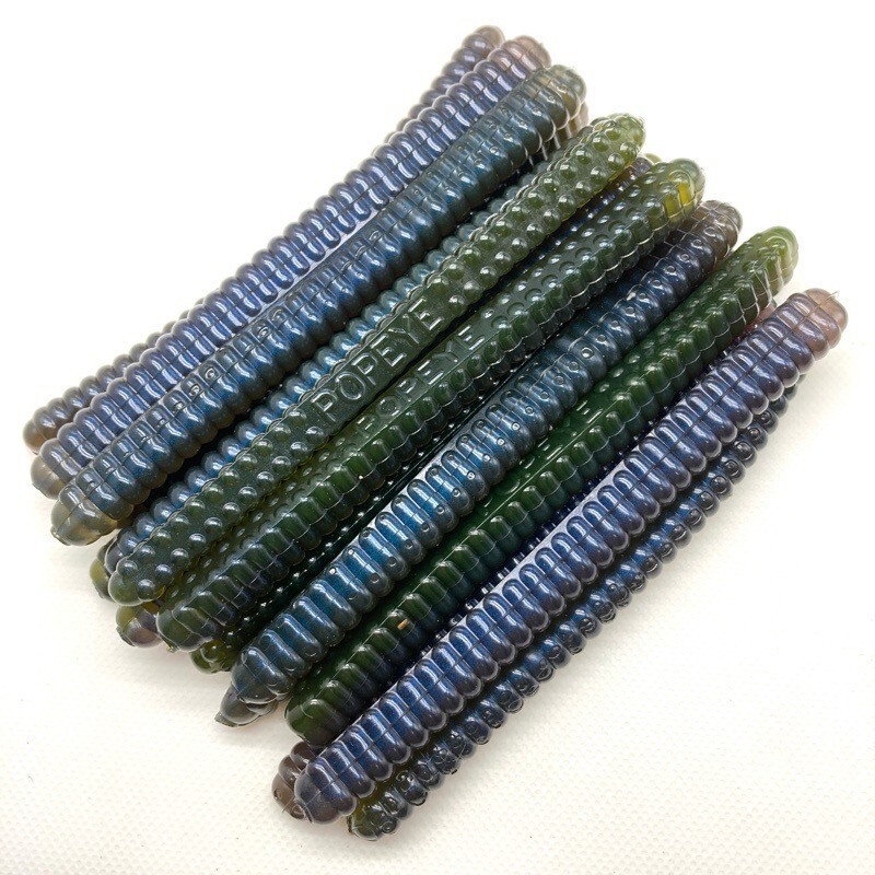 815910 ポパイ 4インチ クリンクルカッツ 19本 POPEYE KRINKLE KUTS バスフーズ #プロブルー系まとめて安め設定拍卖