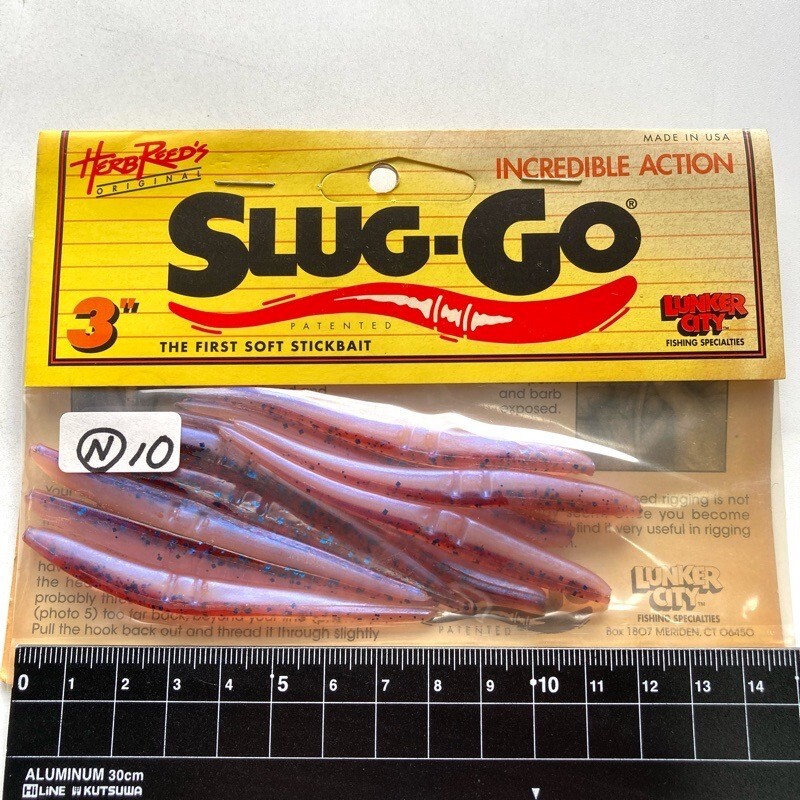 815996 新品 ランカーシティ スラッゴー 3インチ 10本 #パープルマジェスティ LUNKER CITY SLUG-GO スラッグオー オールド品 KZBN拍卖