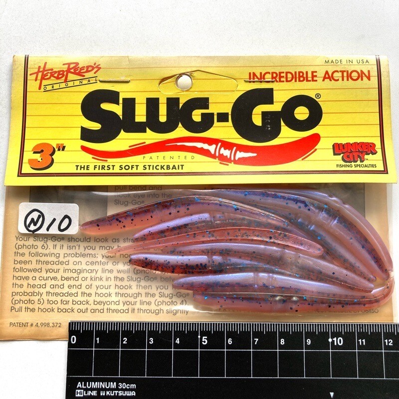 815999 新品 ランカーシティ スラッゴー 3インチ 10本 #パープルマジェスティ LUNKER CITY SLUG-GO スラッグオー オールド品 KZBN拍卖