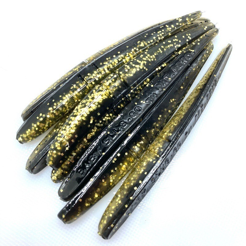 816231 ランカーシティ ベビースラッゴー 4.5インチ 8本 #ゴールドペッパー? LUNKER CITY SLUG-GO スラッグオー オールド品拍卖